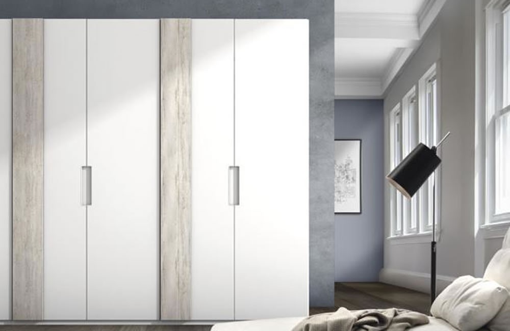 Armario de 2 puertas correderas con panel espejo Cosmo 26 de Glicerio  Chaves - Muebles A Casa
